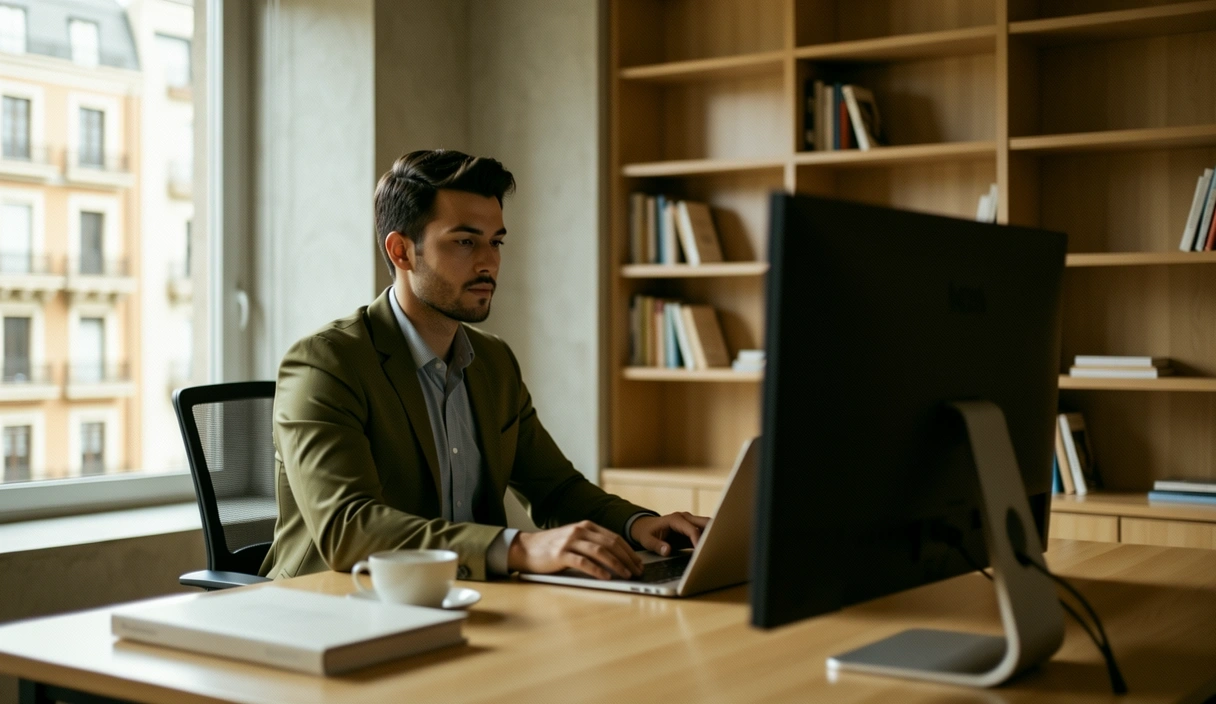 Mentor de Greenlight Desk trabajando